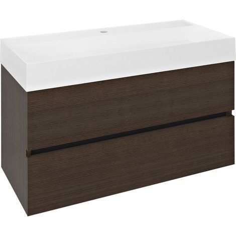 Unité de vanité ODETTA 95x50x43,5cm, Pine Rustic (1/5)