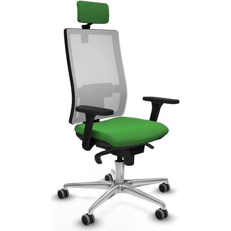 piqueras-y-crespo Chaise ergonomique verte bureau moderne (1/3)