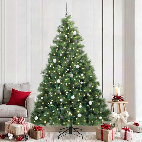 vidaXL Árbol de Navidad artificial con 300 LED Verde 240 cm PE y PVC (1/5)
