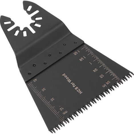 Lot de 10 lames de scie oscillantes universelles en acier de 65 mm pour la découpe du plastique et du bois. (1/5)