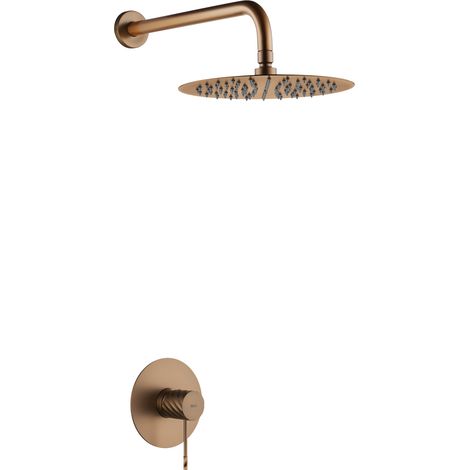 IMEX SRB063/ORC BLESS-PALAU Kit Monomando Ducha Con Rociador Oro Rosa Cepillado - ref: SRB063/ORC (1/2)