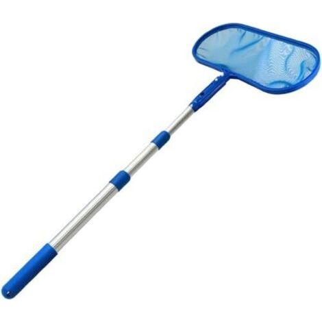 Épuisette de piscine Crystals – Épuisette de piscine avec manche télescopique extensible – Épuisette de bassin à mailles fines pour fontaines, baignoires, spas et aquariums (1/5)