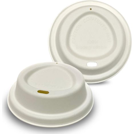 Tasses à café à double paroi de 20 ml, 300 ml, 473 ml compostables à la maison (tasse et couvercle) (25, couvercle pour s'adapter aux gobelets de 30 à 473 ml) (1/5)