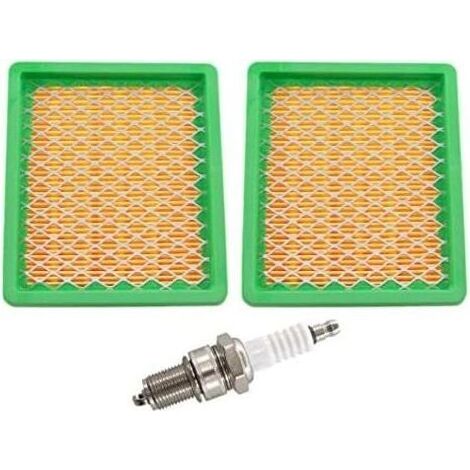 Lot de 2 filtres à air avec bougie dallumage pour tondeuse Fuxtec FX-RM4639 FX-RM4639ECO FX-RM5196 FX-RM5196 eS FX-RM5196PRO FX-RM1855 FX-RM1860 FX-RM 5.5 5.0 (1/5)