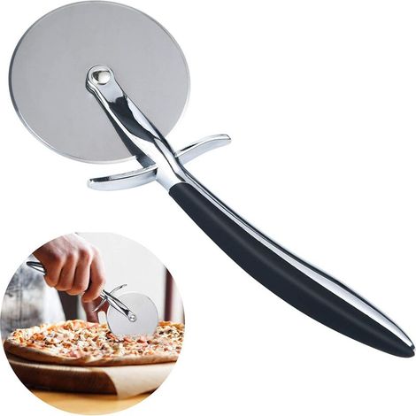 LangRay Pizzaroller mit Nylongriff, Pizzamesserklinge, Pizzaschneider, Pizzaschneider, Pizzamesser, Pizzateigschneider Einfach zu verstauen (1/5)