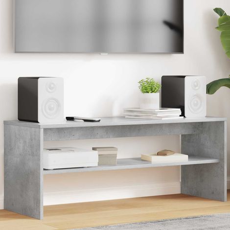 vidaXL Mobile TV Grigio cemento 100 x 35 x 40 cm Legno
