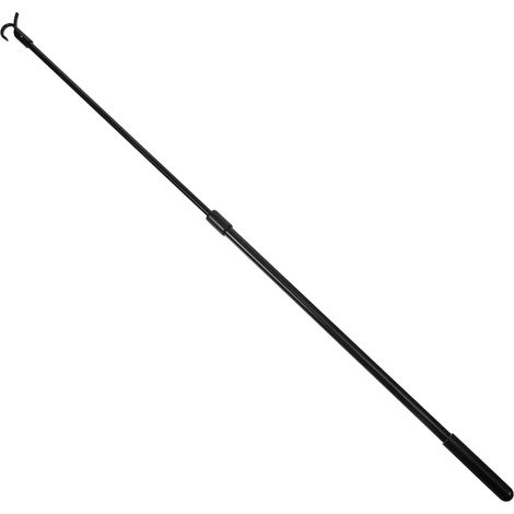 à Rideaux Noire Poteau D'extension Compatible en Alliage D'aluminium 60 Cm Design Moderne Facile à Utiliser pour Stores de Fenêtres (1/5)