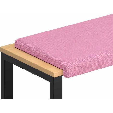 Bench Cushion Fabric Pink Depth 35 cm vidaXL (1/5)