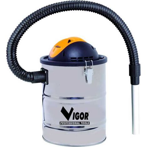 Cubo aspirador de cenizas Vigor Aspir-El Inox Lt.15 Potencia 800