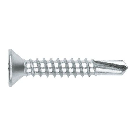4.8X38) TORNILLO AUTOTALADRANTE CABEZA AVELLANADA ZINCADO.HUELLA TX/OXBIT (100U) - INDEX