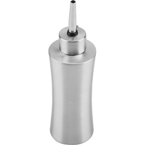 250 ml Edelstahl-Ölflasche, auslaufsicherer Essig- und Soßenspender für die Küche, 1 Stück (A) (1/5)