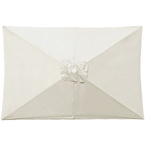 Toile de Parasol Rectangulaire, Housse de Remplacement pour Parasol Extérieur, Parasol de Jardin Anti-UV et Imperméable, Protection Solaire et Pluie, Remplacement de Toile de Parasol(2X2M,Blanc cassé) (1/5)