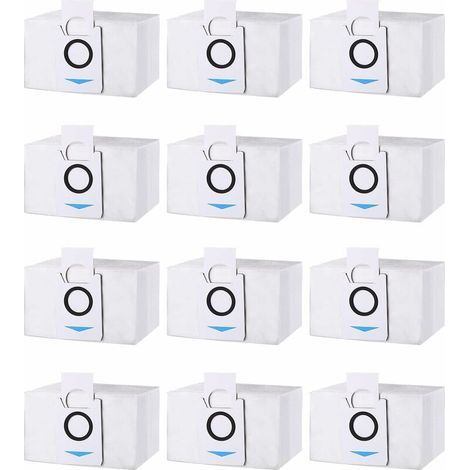 Pack of 12 Vacuum Cleaner Bags Accessories for X1 Omni / X1 e Omni Vacuum Cleaner, Dust Bag Replacement Parts, 3.2L Large Capacity Vacuum Cleaner Bag for (1/5)