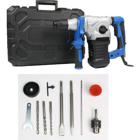 Brushless Rotary SDS Hammer Drill, Concrete Tile Breaker Demolition Heavy Duty, New 1500W Electric Demolition Jack Hammer Concrete Drill Breaker Kit Jackhammer (1/5)
