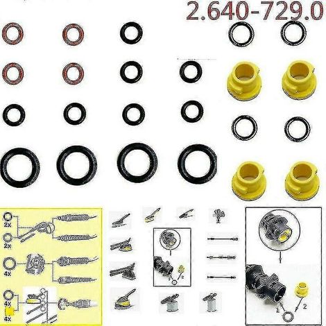 20 pièces Karcher K2 K3 K4 K5 K6 K7 rondelle d'tanchit joint torique joint torique 2.640-729.0 (1/5)