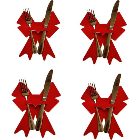 Placemat - Forme De Nœud - Décoration De Table Pour Dîner Romantique - Lot De 10 (1/4)