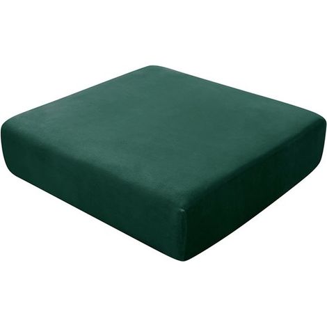 Fodera elasticizzata in peluche per cuscino di seduta del divano，Cuscino singolo sostituibile，Lunghezza 65-90 cm，larghezza 65-90 cm，Blu medio (1/5)