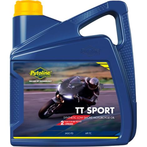 Aceite PUTOLINE 100% sintético para motores 2T TT Sport, 4 litros - ¡Novedad para 2025 (1/2)