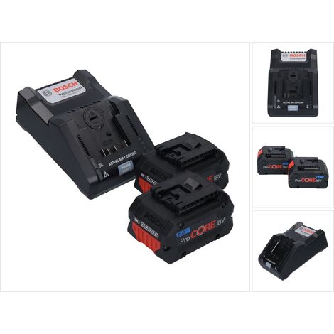 Jeu de batteries de démarrage Bosch : 2 ProCORE18 Volt 8,0 Ah et GAL 18V-160 C (1/5)