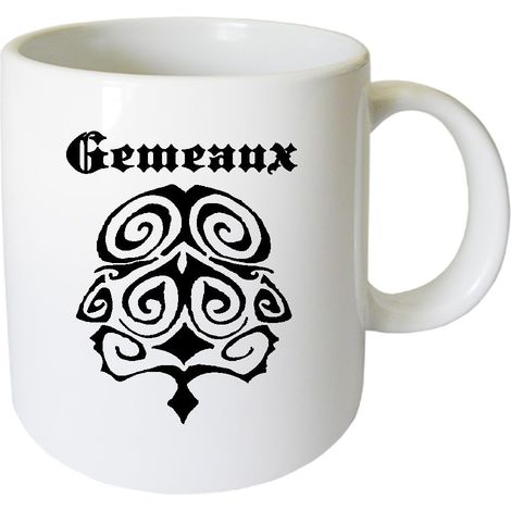 Tasse en céramique Gémeaux Cbkreation