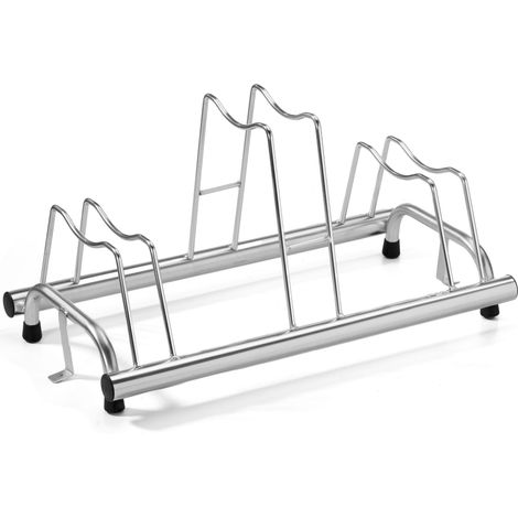 Porta biciclette a terra 3 posti, posteggio copertoni misti da 6 cm a 8 cm