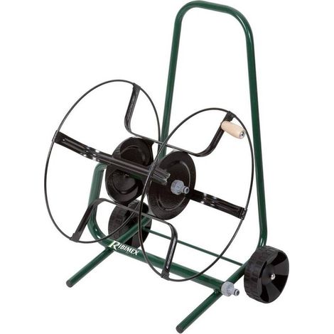 Dévidoir Tuyau Arrosage sur Roues - Métal - Pratique et Mobile - Idéal pour Jardinage - D-Work