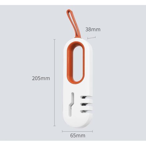 Aiguiseur de Cuisine,4 en 1 Affuteur Couteau Professionne Aiguiseur Couteaux,Affûteur de Couteaux Knife Sharpener pour Ciseaux et Couteaux de Cuisine de Différentes Tailles (1/5)