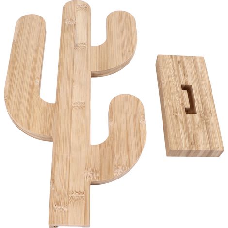 Porte-capsules café en bois amovible, organiseur en forme de cactus pour dosettes de café (1/5)