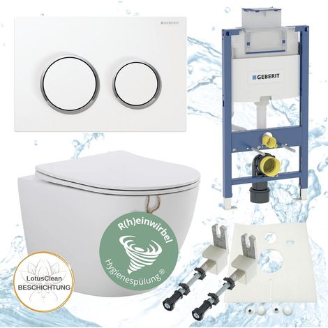 Geberit Duofix 98 cm Riva WC spürlandlos R(h)einwirbel Spülung Komplettset (1/5)