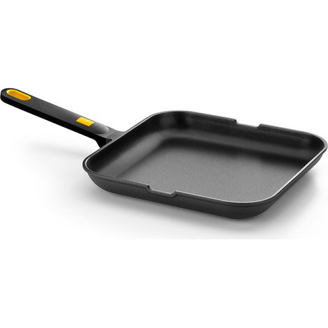Poêle à Griller Lisse Bra Daily Pro 28cm Fonte D'aluminium, Revêtement Antiadhésif - Bra