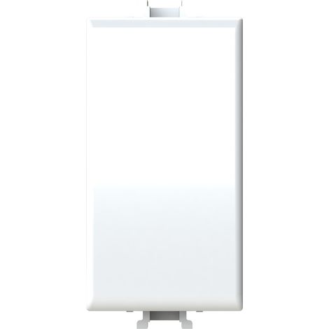 Modulo falso polo con spelacavo, serie B, bianco, compatibile con serie BTicino Matix - 4Box Titappo 4B.AM.TT