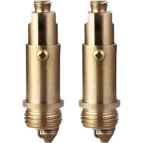 Lot de 2 Bouchons d'évier Pop-up Universels, Remplacement Boulons Vidange Bouchons de Vidange Pop-up pour Lavabo Boulon en Laiton Laiton Jaune pour la Plupart des Bouchons de Baignoire de Salle (1/5)