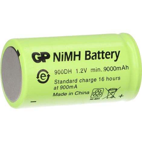 GP Akku D 1,2V / 9000mAh GP900DH-EB flattop - Hochstrom (1/5)