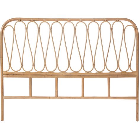 Drawer – Tête de lit en rotin tressé 148cm – Hauteur 111cm – Compatible lit 140cm – Installation sans fixation (1/4)