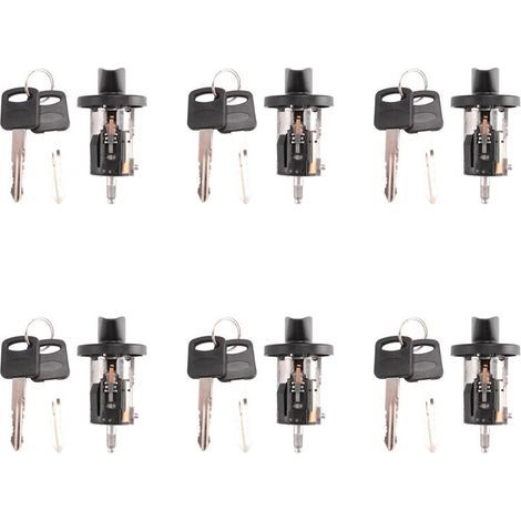 Ensemble de 6 cylindres de serrure d'allumage pour camionnettes Mercury 1L3Z (1/5)