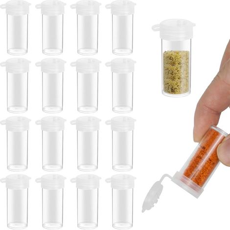 Mini bouteille à condiments portable avec couvercle -plastique- 20Emballage individuel (1/5)