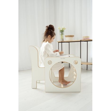 Cubo multifunzionale + sedia con nome (1/5)