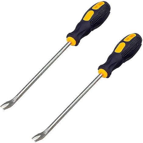 Lot de 2 arrache-clous, tournevis à embout en U de 3 mm, outil pour retirer les rivets et les agrafes (1/5)