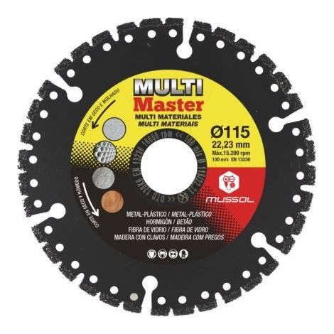 Disco de Diamante Multimaster 115mm MUSSOL