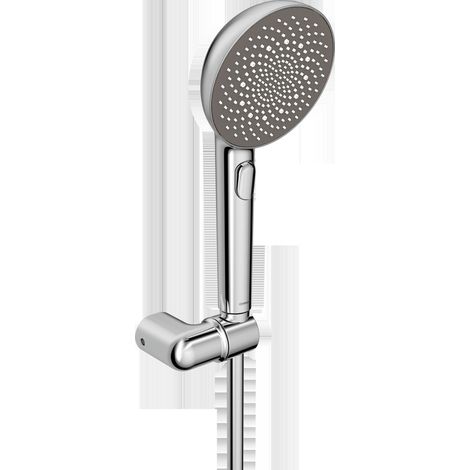 Hansa Aurelia - Set doccetta, supporto e flessibile, 3 getti, cromo 47170120