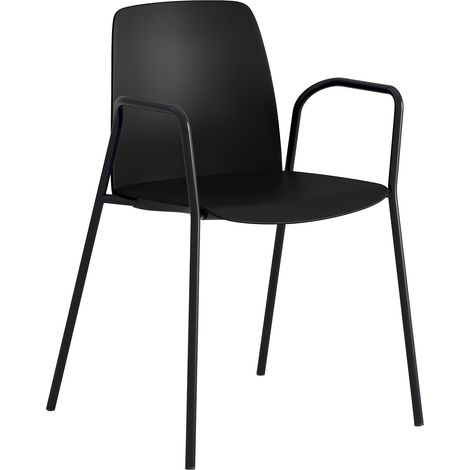 FRANKEL kaiserkraft, Chaise Helmer, assise/dossier en plastique