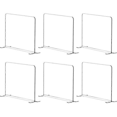 6er-Pack Acryl-Regalteiler für die Kleiderschrankorganisation (1/5)