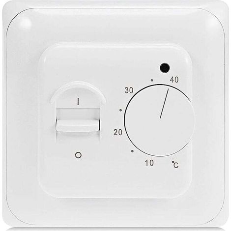 YMYNY Manuel Thermostat Chauffage au Sol Electrique avec sonde AC 220V 16A, Régulateur de Thermostat Plancher Chauffant Mécanique