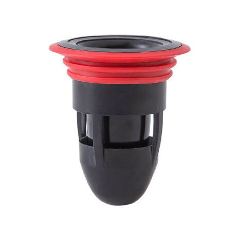 Válvula antirretorno para desagüe de suelo de cocina/baño/ducha (negra) (1/4)