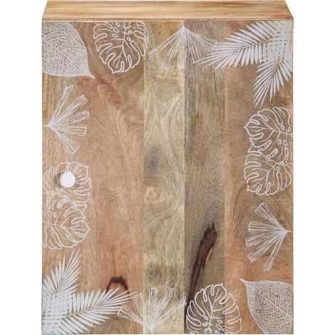Maison Exclusive - Mobile Pensile da Bagno 38x33,5x48 cm in Legno Massello Mango (1/5)