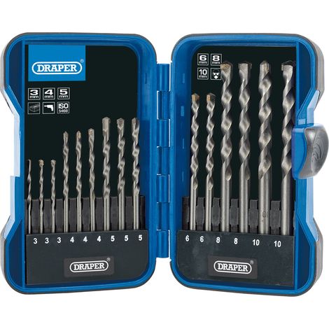 Masonry Drill Bit Set - 15Pcs - 18550