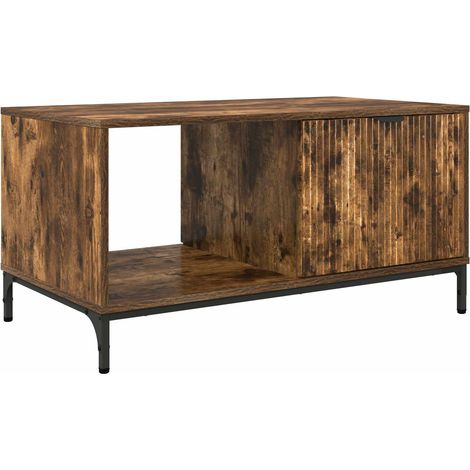 Maison Exclusive - Couchtisch Geräucherte Eiche 90 x 49 x 46 cm H (1/5)