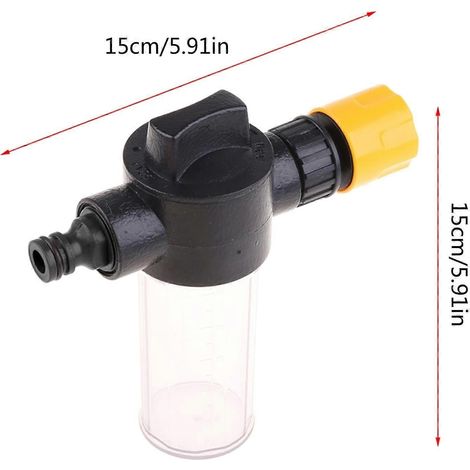 Soap Snow Foam Lance Washer Soap Pressure Car Foamer Wash Quality Plastic Made Fitting for Hosuehold Industrial Durable Multicolor (1/2)