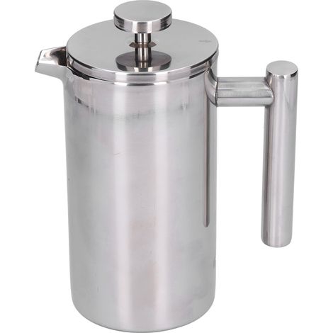 Kaffeemaschine aus Edelstahl, tragbare manuelle Kaffeekanne, Tasse und Wasserkocher für Zuhause und Büro, 800 ml (1/5)