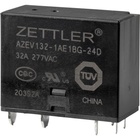 Zettler Electronics AZEV132-1AE1BG-24D Powerrelais 24 V/DC 32 A 1 Schließer 1 St. (1/2)